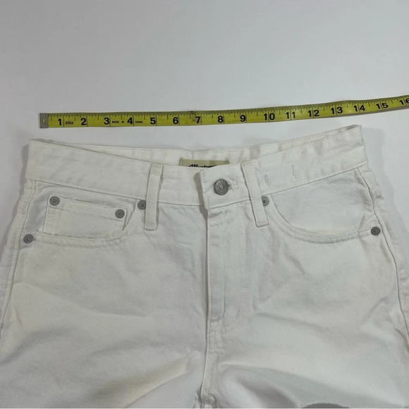 New Madewell Relaxed Denim Shorts Tile White - Picture 8 of 9
